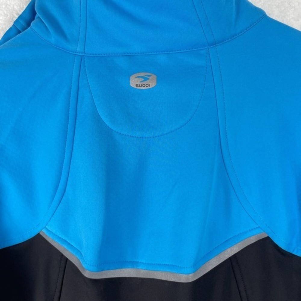 Sugoi Sz M‎ Firewall 220 Full Zip Blue Jacket Coat Running Jogging Cold Weather - Picture 12 of 17